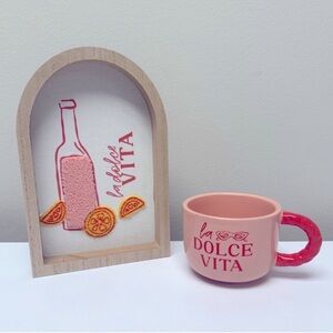 New Target Bullseye Playground Dolce Vita Tufted Wall Art and 11 oz Mug